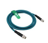 HangTon Cable Ethernet Cat7e para Cognex Industrial Sensor Cámara M12 8 Pin X-Coded a 8 Posición X-Coding 3M