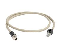 HangTon Cable Ethernet para lector de códigos de barras Cognex In-Sight Basler Baumer, sensor de cámara, escáner, código X, 8 pines, M12 a RJ45 CAT6, 20 m