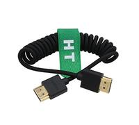 HangTon Cable HDMI 4K 60p/120p 8K 30fps para Ninja V, Atomos, Blackmagic Monitor, Nikon Z8, Sony A7SIII, Canon C400/C70, Fujifilm, Tipo A HDMI 2.1 trenzado en espiral