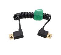 Hangton Cable HDMI 4K 60p 8K espiral fino para Sony A7M4, Atomos Shinobi Ninja V, Portkeys BM5, FEELWORLD Blackmagic Monitor, ZCAM, Canon Nikon Camera, Tipo A HDMI 2.1 Ángulo