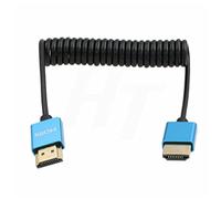 HangTon Cable HDMI 8K 4K 60p fino enrollado para ZCAM Sony A7IV Canon Nikon Blackmagic Camera ATOMOS Shinobi Ninja V Portkeys BM5 FEELWORLD Monitor Tipo A HDMI 2.1