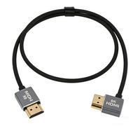 HangTon Cable HDMI en ángulo recto, 8K 60p 4K 120Hz para ATOMOS Ninja V LUMIX Sony A7R5 A7M4 Canon R5ii C70 Z8 Portkeys de cámara tipo A HDMI2.1, 60 cm