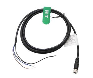 HangTon Cable hembra M8 de 3 pines para Banner Baumer Turck Sick I/O Industrial Automation Control Actuador Sensor Power Field Dispositivo, 60V 4A, A-Code PVC 2m