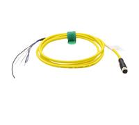 HangTon Cable hembra M8 de 5 pines para sensor de actuador, módulo de E/S, dispositivo de campo de control de automatización industrial, blindado, código B, PVC, 5 m