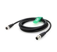 HangTon Cable M12 A codificado de 8 pines hembra a macho de 8 pines para cámara de sensor Cognex, actuador industrial, Profibus Automation, 2 m