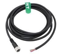 HangTon Cable M12 A codificado de 8 pines hembra de aviación a cables de vuelo blindado para actuador, sensor, señal, controles industriales, automatización, red de dispositivos, red DeviceNet,