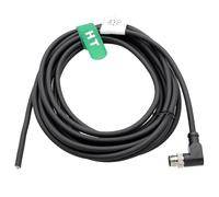 HangTon Cable M12 A codificado en ángulo recto macho a volante de 8 pines para actuador, sensor, cámara, control industrial, dispositivo de automatización, red de 30 m