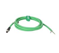 HangTon Cable M8 de 4 pines A-Code macho a abierto para sensor de módulo de comunicación de red Beckhoff Keyence, EtherCAT EtherNet Profinet, control de automatización industrial, Cat5e PUR blindado