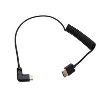 HangTon Cable mini HDMI a HDMI completo 4K 8K60p para Canon Sony Nikon Z5 Z6 Z7 Z6ii Z7ii D750 Cámara ATOMOS Ninja V Ultra SmallHD Cine Indie Monitor, angulado tipo A C 50 cm