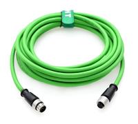HangTon Cable para automatización de control industrial IO Link Fieldbus NMEA2000 Sensor de red CAN Bus, M12 5 pines, 60 V 2 A, CAT6, blindado, impermeable, verde, 4 m