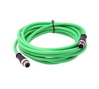 HangTon Cámara Ethernet red M12 4 pines D-coded macho a M12 4 pines código D cable macho para de aplicación industrial flexible blindada 5m