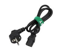 HangTon CEE7/7 a IEC320 C13 hembra, cable de alimentación Euro Schuko, enchufe Euro Schuko, enchufe IEC320 C13 hembra, para computadora, monitor de PC, TV, 3 clavijas