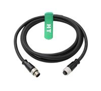 HangTon Cognex Cable de extensión de alimentación I/O M12 codificado A de 12 pines macho a hembra para comprobador 201/202 actuador sensor automatización en visión 7000 8000 3M