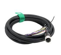 HangTon Cognex In-Sight 7000 Cable IO de alimentación de 24 V M12 con codificación A, Hembra de 12 Clavijas a Cable Volante para sensores 10M