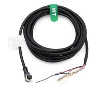 HangTon Cognex Power IO Cable M12 de 12 pines hembra en ángulo recto para in-Sight 7000 9000 DataMan Reader Checker Baumer Encoder Sensor, conector codificado A a cable de montaje 30 m
