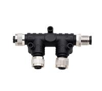 HangTon Conector T de 2 vías para extensión de red NMEA 2000, Lowrance, Garmin, Airmar, Maretron, Raymarine, Simrad, Navico, sensor de trazador de gráficos GPS para barco marino, metal