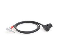 HangTon D-tap - Cable de alimentación de 2 pines en ángulo recto para teradek Bolt Zacuto, visor de ojos gratical de 30 pulgadas