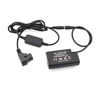 HangTon D-Tap de Montaje en V a batería ficticia DMW-DCC16 Acoplador de CC para cámara Panasonic Lumix DC-S1 S1M S1H S1R S1RM