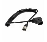 HangTon D-tap Hirose 688 702 744T - Cable de alimentación en espiral de 4 pines