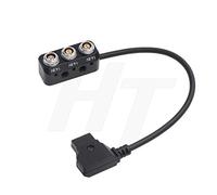 HangTon D-tap macho a 2 x 0B 2 pines 1 x Fischer RS 3 pines hembra caja de cable divisor de alimentación