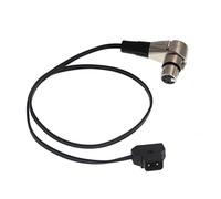 HangTon D-tap P-tap a XLR de ángulo recto 4 pines hembra cable de alimentación para cámara Blackmagic URSA Mini Pro, monitor ARRI