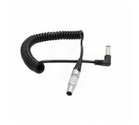 HangTon Follow Focus Motor Cable de alimentación en espiral DC Barrel a 6 Pin para DJI RS2 Gimbal Sistema de control inalámbrico de lente