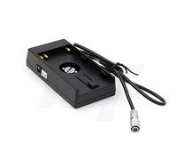 HangTon Fuente de alimentación U60 placa de montaje de batería a Cable de 2 pines 14,8 V para cámara de cine de bolsillo BMPCC 4K 6K Blackmagic