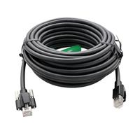 HangTon GigE Cat 6a - Cable Ethernet de alta flexibilidad RJ45 con tornillo horizontal para visión artificial, Basler, Baumer, Cognex, Dalsa, HikRobot iDS Jai, cadena de arrastre, par trenzado