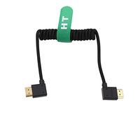 HangTon HDMI 8K 4K 120p, 8K 30p, cable trenzado para Atomos, Portkeys, Feelworld, Blackmagic, Monitor, ZCAM, Sony, Canon R5, Nikon, cámara, derecha, izquierda, tipo A, HDMI 2.1