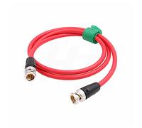 HangTon HT 4K 60p 12G SDI Video Coaxial Cablefor ARRI Alexa RED Komodo Sony FX9 Camera BMD Atomos Ninja SmallHD Monitor 75 Ohm BNC to BNC 60cm Red