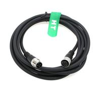 HangTon M12 A Código 5 Pin Macho a 5 Pin Hembra Cable Conector Actuador Sensor Señal Blindado para Controles Industriales Automatización Dispositivo Network DeviceNet CANopen IO Link Profibus 3M