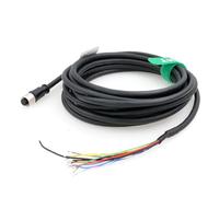 HangTon M12 - Cable conector de 12 pines a cables voladores para automatización industrial Cognex in Sight 9000 2000 300 Omron V430 F430 Baumer - Codificador de sensor de actuador, 50 m