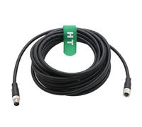 HangTon M8 Cable de alimentación de extensión de sensor de actuador macho hembra de 4 pines para Keyence Omron Phoenix Interruptor de automatización de contacto Dispositivo de campo blindado A-Code