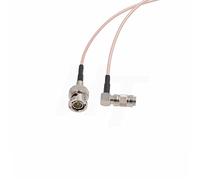 HangTon Mini SDI a SDI Cable adaptador coaxial de señal de vídeo RG179 75 ohmios para Blackmagic Camera Video Assist Monitor (20 cm, ángulo recto DIN 1.0/2.3 a macho BNC RG179)