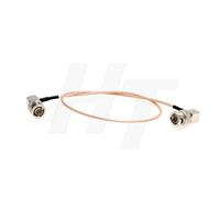 HangTon Monitor de cámara BNC macho en ángulo recto a macho BNC cable de vídeo 3G SDI para Blackmagic, blindado delgado RG179 75 Ohm (45 cm/18 pulgadas)