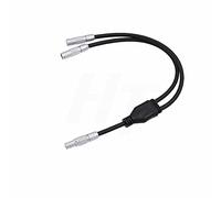 HangTon PHG FGG.0B.302 - Cable de alimentación divisor de 2 pines macho a 2 hembras para paquete de batería TB50/Teradek Bond/ARRI Alexa/RED Camera Monitor, PHG FGG.0B.302