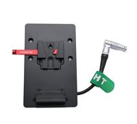 HangTon Placa de batería V-Mount Power para DJI Ronin 4D, ángulo derecho giratorio ajustable 6 pines hembra 8 cm