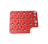 HangTon Placa de queso para cámara ARRI Alexa Mini LF Teradek Vaxis Rig receptor de radio Follow Focus Motor con rosca de 3/8" 1/4" (rojo)