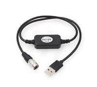HangTon PowerBank - Cable de alimentación USB a Hirose de 4 pines macho de 12 V CC para Zoom F4 F8 F8N Zaxcom (24 pulgadas)