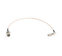 HangTon RG179 75Ohm ángulo recto DIN 1.0/2.3 a hembra BNC 3G HD-SDI cable adaptador de vídeo para cámara Blackmagic Monitor 30cm