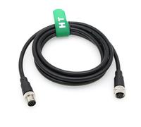 HangTon Sensor Camera M12 - Cable de extensión de 8 pines hembra a macho de 8 pines para actuador Cognex Profibus Automation Network Ethernet 1M