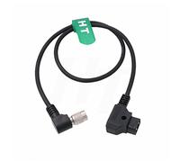 HangTon SmallHD DP7-PRO AC7 - Cable de alimentación para monitor (ángulo recto, 90 grados, 4 pines, hembra, Hirose a D-tap, 60 cm)