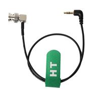 HangTon Timecode Cable de ángulo recto de 3,5 mm a BNC para sincronización de tentáculos a cámara y mezclador de 6 ''