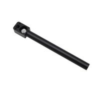 HangTon Tubo de varilla de 15 mm, montaje de 3/8 pulgadas para cámara Sony ARRI Red, inalámbrico, lente de enfoque de seguimiento, accesorio de riel de hombro, 15 cm de largo (negro)