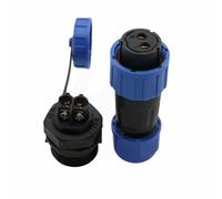 HangTon TY16 2 Pin 16A Power Electrical Connector, Rosca Panel Mount hembra, conector de cable macho, conexión de tornillo para acoplamiento rápido impermeable dispositivo de exterior barco marino
