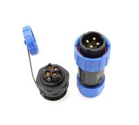 HangTon TY20 4 Pin 25A 380V Impermeable Conector eléctrico, Macho Hembra Cable Enchufe zócalo, Tornillo de cableado para el Dispositivo de energía al Aire Libre