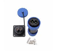 HangTon TY28 2 Pin 45A Aviación Impermeable Conector Macho Hembra Cable Enchufe Tornillo-Crimp Sin Soldadura Desconexión rápida para el dispositivo solar al aire libre de camiones