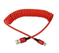 HangTon USB-A a USB-C, PD 45W de carga de alta velocidad, CarPlay, cable de datos para Pixel 8, iPhone 15 16, Canon Sony FX30, Samsung LG, iPad, MacBook Pro, laptop Dell, DSLR, trenzado en espiral de