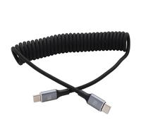 HangTon USB tipo C a tipo C, PD de 60 W, carga rápida, CarPlay, cable de datos para Sony Xperia XZ2, cámara Canon Nikon, iPhone 15 16 Pro, Galaxy S23, LG V50, iPad, MacBook Pro, portátil, trenzado en