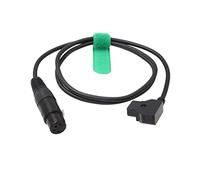 HangTon Video Broadcast Cámara Monitor XLR 4 Pin Hembra D-Tap Cable de Alimentación